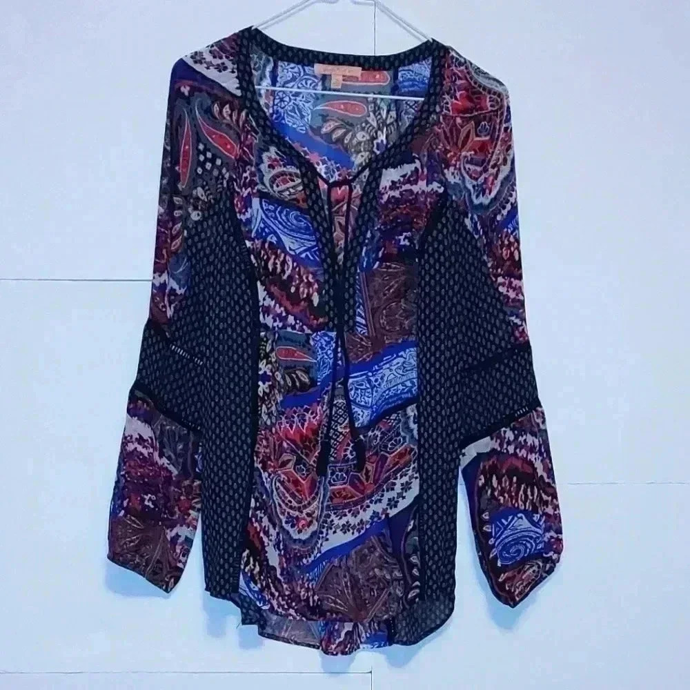 Gibson Latimer blouse Size Medium multiple color - Picture 1 of 8